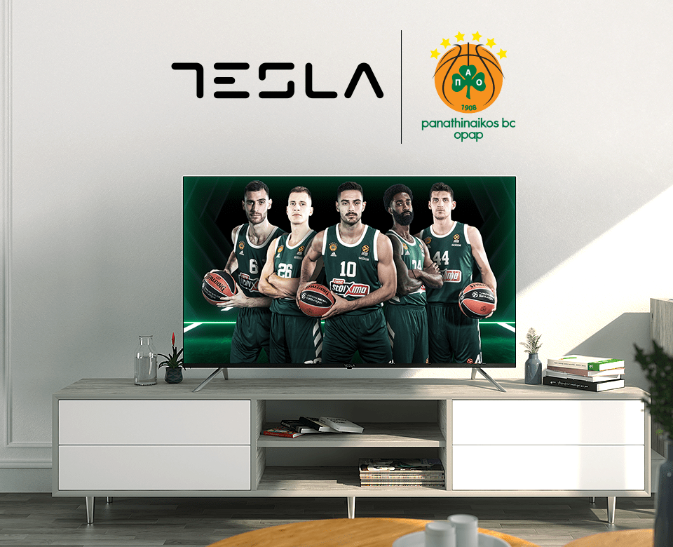 TESLA IS AN OFFICIAL SPONSOR OF PANATHINAIKOS BC OPAP!