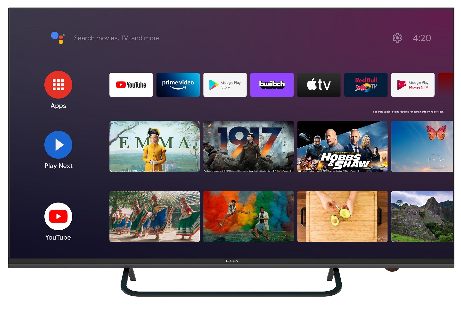 Smart TV QLED 50'' UHD 4K - Google TV, Google TV desde $0