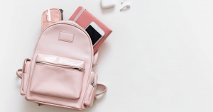 rucni prtljag roze ruksak