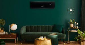 Spaces that strive for elegance and luxury can benefit from black AC units. 