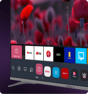 Tesla TV sa webOS dolazi sa širokim izborom aplikacija, uključujući popularne servise kao što su Netflix, Amazon Prime Video, YouTube, i još mnogo toga. 