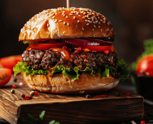 Juicy burgers with smoked paprika